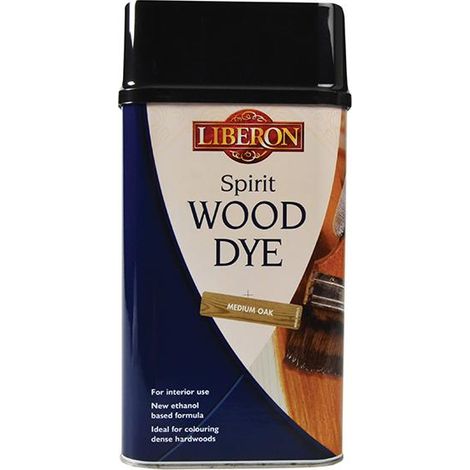 Liberon Spirit Traditional Hardwood Furniture Wood Dye - Medium Oak - 1 Litre