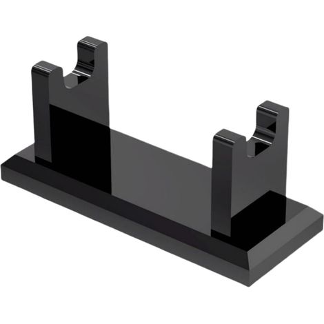 Support pour rasoir de sécurité - Acrylique, 10 x 4 x 4 cm, horizontal Base antidérapante, gain de place, idéal pour la salle de bain, la coiffeuse, la douche, les voyages, pour hommes et papas. (1/5)