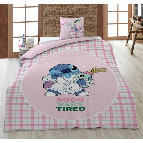 Parure de lit 140x200 cm - Stitch  (Lilo & Stitch) Rose