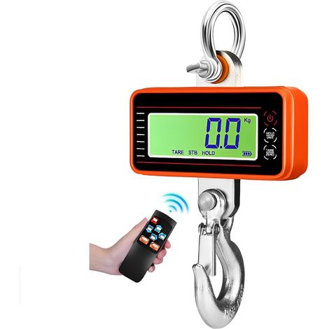 1500Kg/3306Lbs Electronic Industrial Crane Ladder, Heavy Duty Hanging Fishing Ladder with Remote Control, Digital LCD Screen (1/5)
