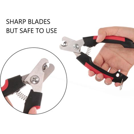 Coupe-ongles professionnel pour chiens et chats avec ciseaux de toilettage et lime à ongles (kit 3 pièces). (1/5)