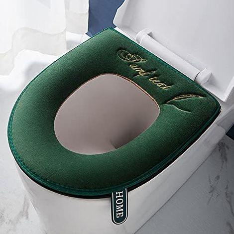 Lot de 2 housses de siège de toilette extra épaisses et douces (1/5)