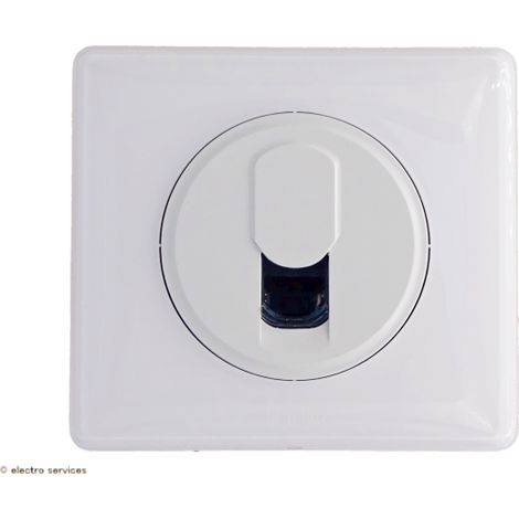 Prise RJ45 cat.6 FTP Céliane Complet Blanc Griffes: Sans griffes