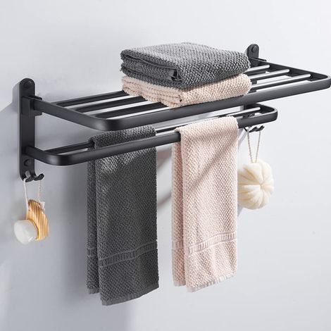 Barre porte-serviettes murale à 3 niveaux pour salle de bain 40 cm (1/5)