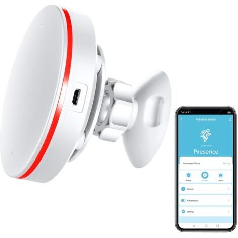 Smart Human Detection Sensor, Millimeter Wave Radar Motion Detector Siren Alarm, Lighting Monitoring, Human Motion and Static Presence Detection (1/5)