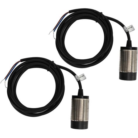 Capteur inductif de proximité 15mm, sortie NPN NO, 2 fils, 6-36VDC, paire de 2 interrupteurs de proximité sans contact, détection de présence industrielle (1/5)