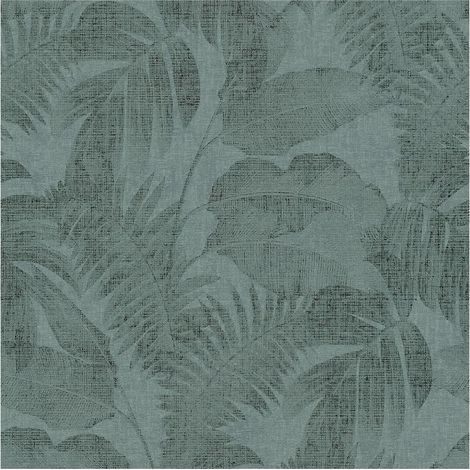 Carta da parati natura Profhome 373963 Carta da parati TNT leggermente strutturata con il used look opaca verde 5,33 m2