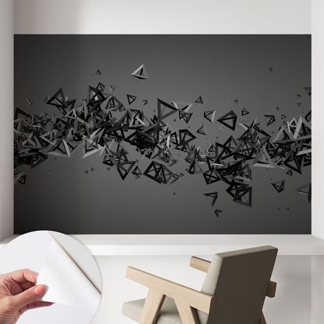 Papier peint autocollant avec imprimé décoratif pour salon et chambre à coucher Installation facile Abstractions géométriques 104x70 cm (1/5)