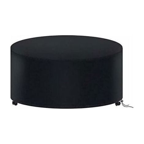 120 X 75CM Round Garden Table Cover, Waterproof Garden Furniture Cover, 210D Oxford Tarpaulin Round Outdoor Table Protection (1/5)