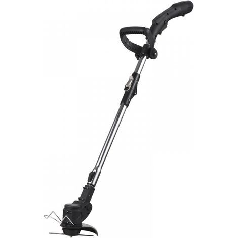 Coupe-herbe sans fil 12 V - Machine de désherbage légère - Lame de coupe en métal réglable en hauteur pour jardin et cour - Tonte des buissons - Élagage de la pelouse (1/4)