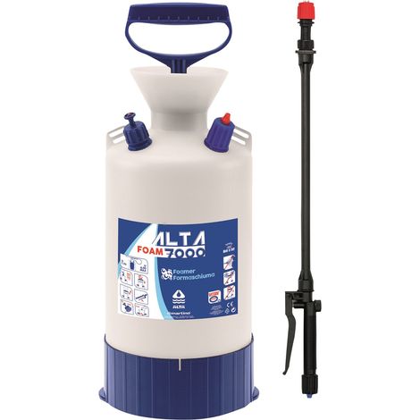 Pulvérisateur 7L avec lance et joint viton et buse spécial mousse (1/3)