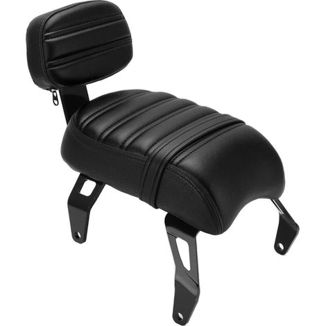 Selle passager Indian Scout Bobber avec dossier court – Confort prolongé – Installation facile – Cuir noir imperméable - 20182021Marron