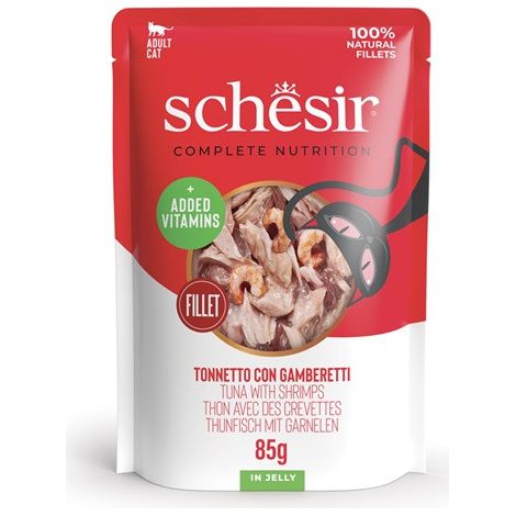 Umido Gatto - Schesir Busta 85 gr Tonno e Gamberetti