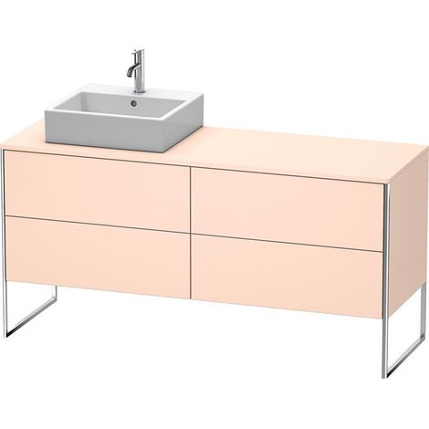 Meuble sous-vasque XSQUARE 778x1600x548m avec éclairage li abricot peral soie matte