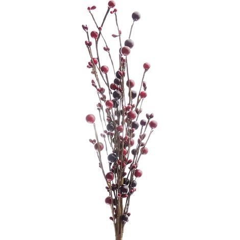 Decorazione Ramo con Bacche Rosse 60cm (1/2)