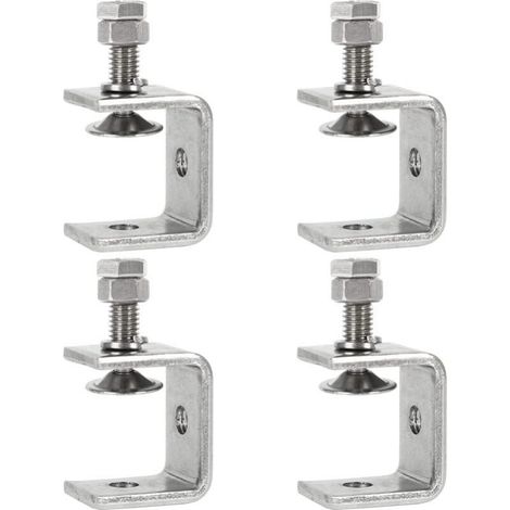 Pince Robuste Acier Inoxydable,4PCS Serre-Joints C,0-25mm Pince C Robuste,Pince Fixation Travail Bois,Tiger Clamp avec Large Mâchoire pour Travail Bois Bricolage, Soudage,l'Ébénisterie (1/5)