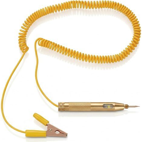 1 PCS Car Electrical Circuit Tester, 12V Mechanic Warning Light, Tester for Car Circuit Tester Pen, Automotive Circuit Tester Pen DC 6V 12V 24V, Bi-Color LED Flashing Light (1/5)