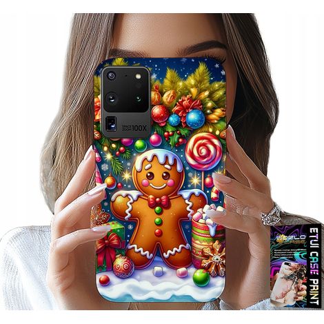 Custodia per Samsung Galaxy S20 Ultra - motivi di pan di zenzero, caramelle, Natale + lamina (1/5)