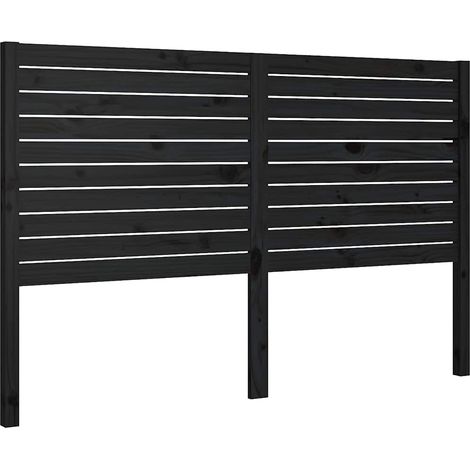 Maison Exclusive - Cabecero de cama madera maciza de pino negro 1 (1/5)