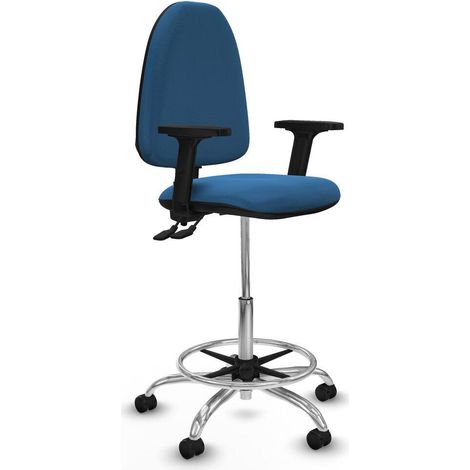 piqueras-y-crespo Aýna Hocker hellblau komfortabel für Büro