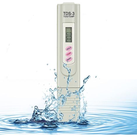 Testeur de qualité de l’eau avec écran LCD, appareil de mesure précis pour eau potable et aquarium (1/3)
