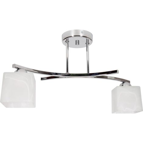 LÁMPARA COLGANTE MODERNA LÁMPARA DE TECHO CROMADA LED (1/5)