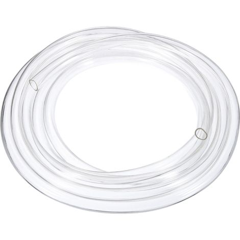 Tube en PVC, 13 mm ID x 15mm OD x 1mm Épaisseur, Tuyau Aquarium, Tube en PVC Transparent de 4m de Long, Tuyau D'Eau en Plastique Léger et Flexible pour L'Aquaponie (1/5)