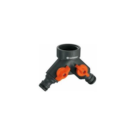 Sélecteur nez de robinet automatique 20/27 mm – Raccord pour circuit d'arrosage – Polypropylène – 2 sorties voies – Garantie 5 ans (1/5)