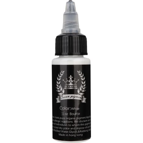 Pigment végétal semi-permanent pour tatouage, encre longue durée blanche, outil d’accessoire de tatouage (1/5)