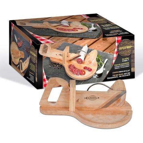 Trancheuse à saucisson manuelle inox – Lame en acier inoxydable – Guide de coupe ergonomique – Coupe précise et sécurisée – Durandal