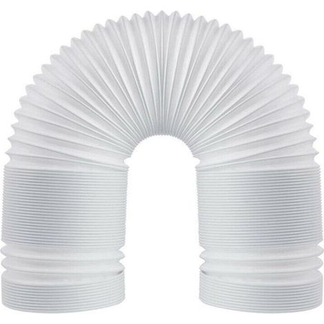 Tuyau d'échappement flexible en PVC, 150 mm  universel avec longueur 3 m, pour climatiseur, hotte aspirante, sèche-linge. (1/5)