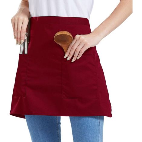 Bardusch-Tablier unisexe à taille ajustable avec 2 poches Tablier de cuisine pour cuisine, restaurant, café, bar (1/5)