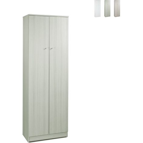 Mobile multiuso a 2 ante e 2 ripiani interni h183 l62 p34 cm colore eucalipto 178k sarmog - Sarmog