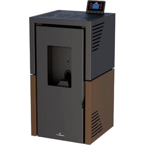 Poêle à Pellet Tina BRONPI 7 kW - Moka - Sans (1/5)