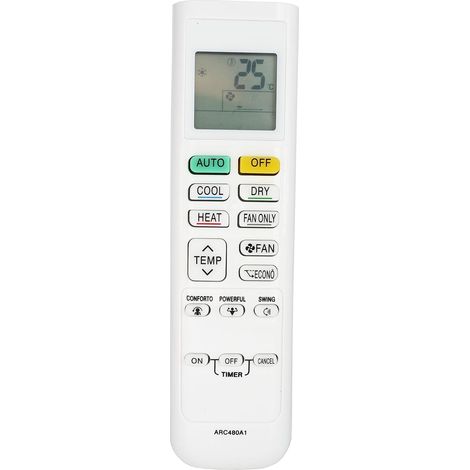 Télécommande de rechange pour climatiseur Daikin AC Mini Split ARC480A6 ARC480A8 ARC480A1 ARC480A7 FTX12NMVJU FTX24NMVJU FTXN09NMVJU FTK18NMVJU FTX18NMVJU FTK12NMVJU U FTX15 NMVJU
