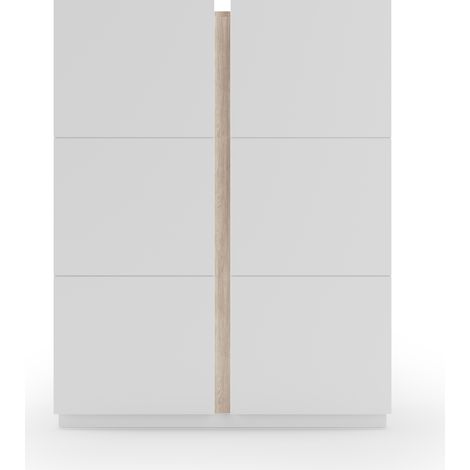 Meuble à chaussures scandinave en mélamine – 2 portes – 5 étagères – Capacité 18-20 paires – Dimensions 95x35x122cm – Garantie 2 ans – Herdasa (1/5)
