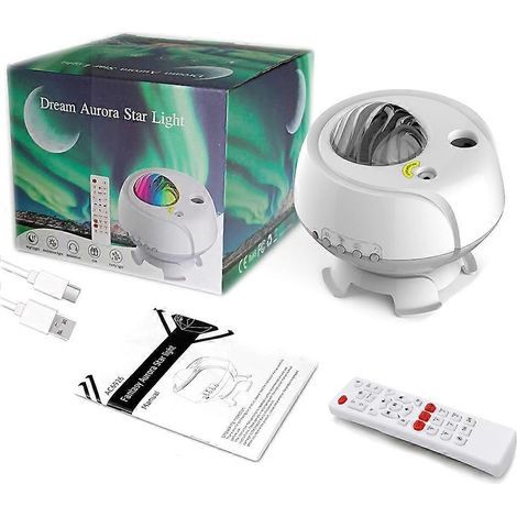Lampe projecteur d'étoiles pour chambre à coucher, veilleuse LED, lampe projecteur de lune étoilée, décoration (1/4)