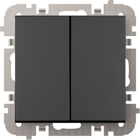 Interruttore per lampadario a incasso Vestra senza cornice IP20 nero 3811-19
