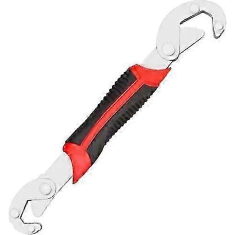 Clé réglable en acier au carbone robuste et multifonctionnelle à double extrémité pour salle de bain, cuisine, évier, robinet, lavabo (1/5)
