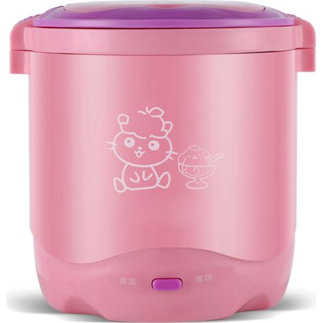 Cuiseur à riz multifonctionnel Lingrui Mini, petit cuiseur à riz pour résidences étudiantes, 1,2 L pour une personne, rose, 1 à 60 unités (1/5)