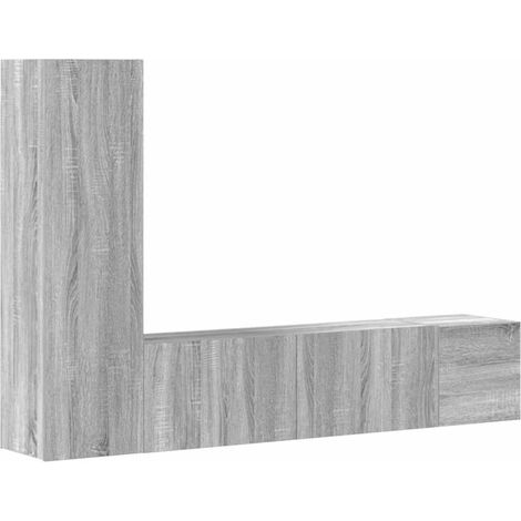Maison Exclusive - Set de muebles para TV 3 pzas madera contracha