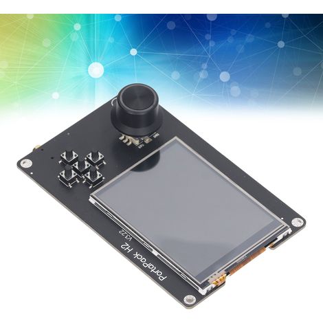 Der PORTAPACK H2 + HACKRF One Control H2 SDR-Empfänger verfügt über einen 3,2-Zoll-LCD-Touchscreen und ein Gehäuse aus silberner Aluminiumlegierung. (1/5)