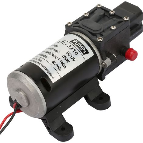 Pompe à eau haute pression 12V 100W auto-amorçante avec interrupteur de pression et diaphragme électrique