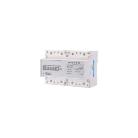 Medidor de electricidad trifásico digital, 20-80A, trifásico, para montaje en riel DIN, medidor de kilovatios-hora (KWH), 220/380V, medidor de consumo eléctrico con pantalla LCD, adecuado para hogares