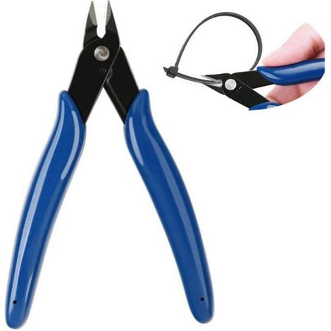 Pince Coupante Diagonale - Acier Au Carbone 57 HRC - Coupe Affleurante 20° - Pour Fils Jusqu'à 1,6 Mm - 1 Pièce (1/3)