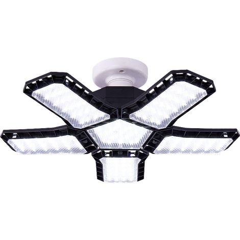 Bombilla LED plegable para garaje, 80 W, color negro, presión amplia, 5 + 1 unidad (1/3)