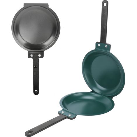 Poêle à pâtisserie pliable à double face, antiadhésive, pour crêpes, usage en cuisine (1/5)