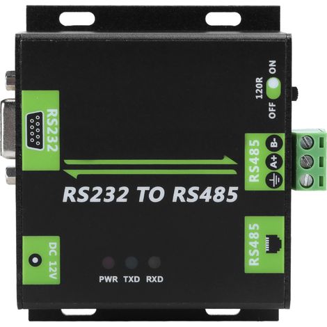 Convertisseur RS232 vers RS485, isolation électromagnétique, module adaptateur asynchrone 2 voies (100-240 V) (prise UE) (1/5)