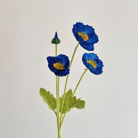 Cœurs-de-Marie artificiels élégants et ultra-réalistes – 10 pièces en bleu roi pour décoration de mariage, intérieur et compositions florales