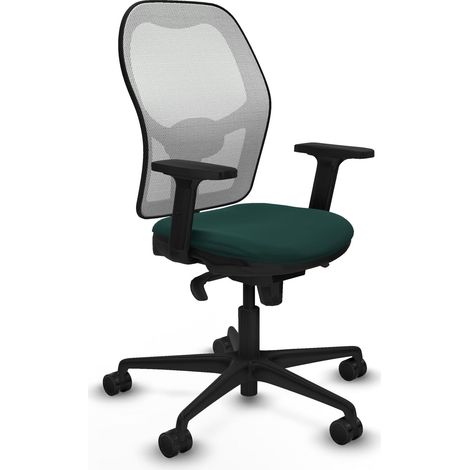 Chaise piqueras y crespo Jorquera blanc mesh simili cuir